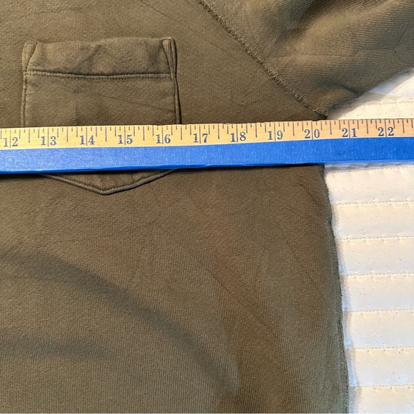 Tod Snyder-CHAMPION MIDWEIGHT POCKET SWEATSHIRT IN DARK MOSS size S(b5 - Picture 7 of 9